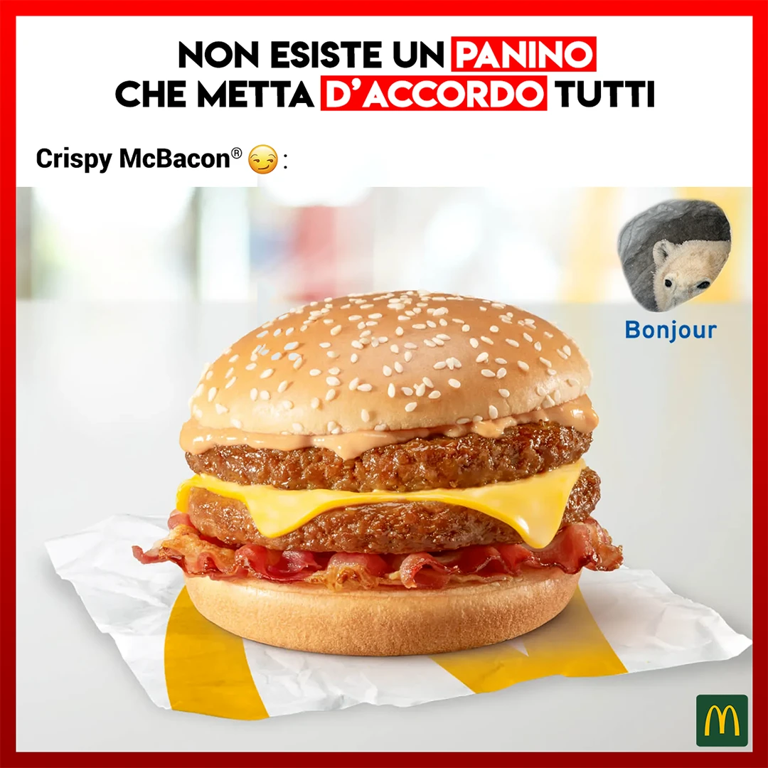 Filippo Bonazzi McDonalds portfolio Crispy McBacon Instagram carousel 1