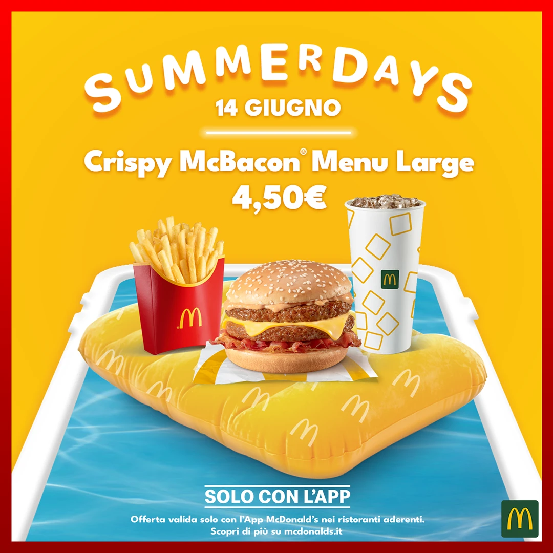 Filippo Bonazzi McDonalds portfolio Crispy McBacon Instagram carousel 2